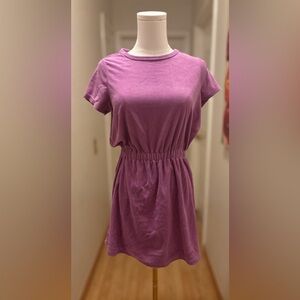 Lands End purple, terry cloth dress sz M